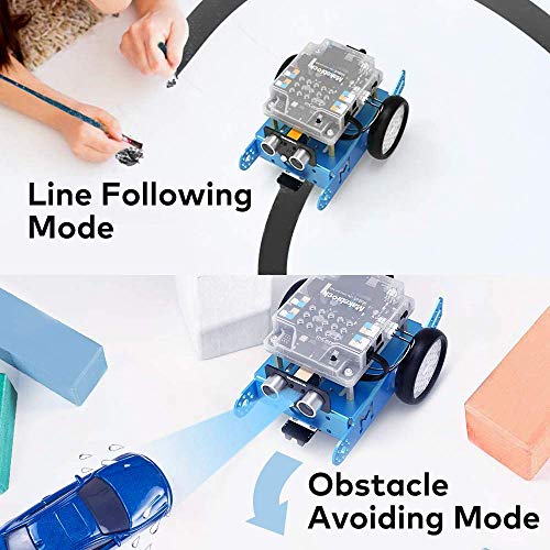 Makeblock mBot Starter Kit with Bluetooth Dongle, Learning & Education Toys with Arduino/Scratch Coding, Electronic Sensors, Building Robots for Kids Ages 8+, Computer Science Robot kit for Classroom from Makeblock