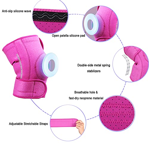 Knee Brace for Knee Pain Women - Adjustable Knee Support Brace with Patella Gel Pad & Side Stabilizers, Medical Knee Pad for Meniscus Tear, Pain Relief, Running, Workout, Arthritis, Joint Recovery from 