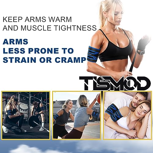 Arm Brace,Upper Arm Support Compression Bicep Tendonitis Brace Pain Relief For Bicepï¼Tricep and Muscle Strains Relax Muscles After Exercise Fit Menï¼Women (Size L) from TISMOD