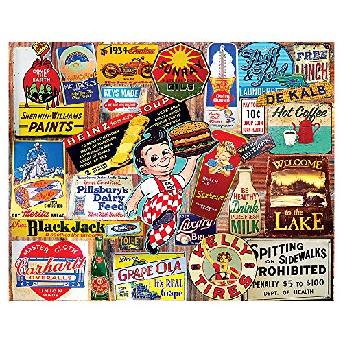 White Mountain Puzzles Vintage Signs - 1000 Piece Jigsaw Puzzle by White Mountain Puzzles, Inc.