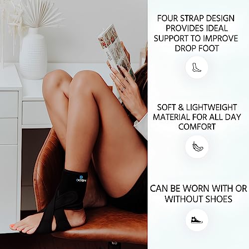 DOSH AFO Foot Drop Brace - Drop Foot Braces - Foot Drop Brace for Walking - AFO Brace - Drop Foot Brace for Walking - Ankle Foot Orthosis for Foot Drop - Foot Drop Orthosis (Right - One Size) by Dosh