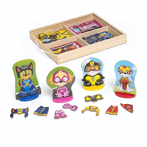 Melissa & Doug PAW Patrol Wooden Magnetic Pretend Play (64 Pieces) by Melissa & Doug