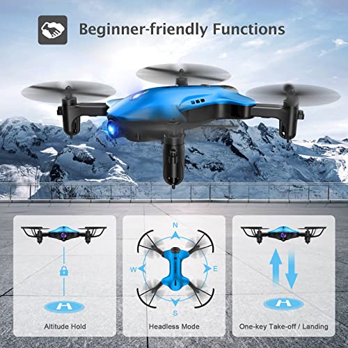 Drone for Kids with Camera , DROCON Ninja RC Drone 1080P WiFi Drone for Beginners App Control, Foldable Quadcopter Drone for Adults, 2 Modular Batteries by DROCON