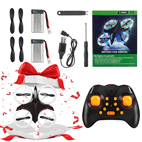 RC Drones for Kids & Beginners, 2020 New Mini Drone with LED Lights 2.4Ghz RC Helicopter Headless Mode, Pocket RC Quadcopter Altitude Hold for Drone Training & Kids Adults by LEPOWERP