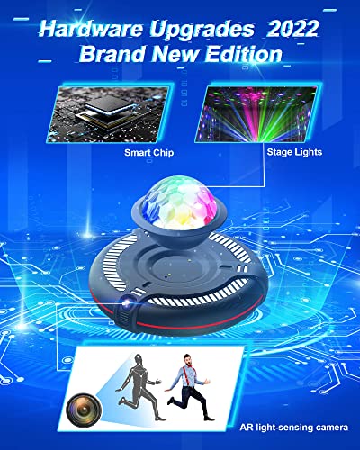 Acelufly Dance Mat for TV, Musical Electronic Dance Mats with HD Camera, Double User Dance Game Pad with Wireless Handle, Non-Slip Dancing Fitness Mat for Kids and Adults, Gift for Girls and Boys from Acelufly