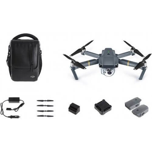 DJI Mavic Pro Bundle with Shoulder Bag, Props, Car Charger and 2 Extra Batteries by DJI Europe B.V.
