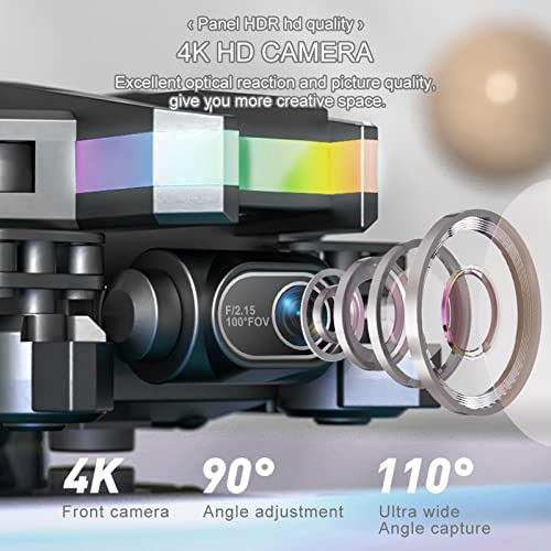 VALSEEL Drone with Dual 4K HD FPV Camera Remote Control Toys Birthday Gifts for Boys Girls with One Key Start Speed Adjustment Mini Drone Quadcopter by VALSEEL