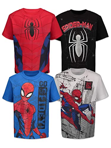 Marvel Spiderman Toddler Boys 4 Pack Graphic T-Shirts 5T by Bentex Group Inc.