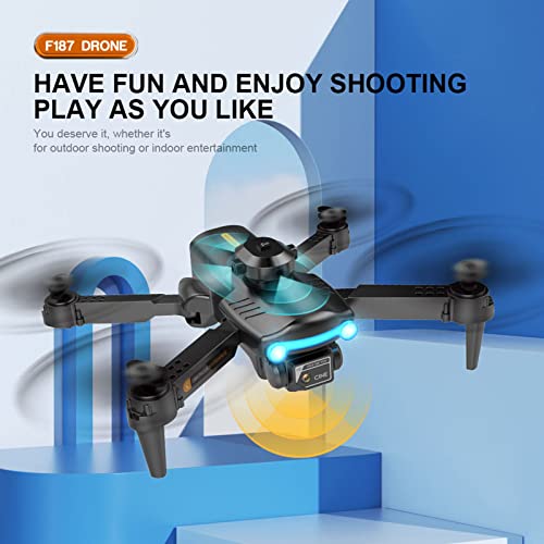 Mini Drone with Camera for Adults Kids - 1080P HD FPV Camera Drones with Carrying Case, Foldable Drone Remote Control Toys Gifts RC Quadcopter for Boys Girls, One Key Take Off/Land (Black) from Rvkxad