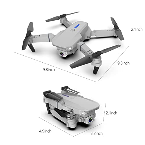 Drone With Dual 1080P HD FPV Camera Foldable Drone With Altitude Hold Headless Mode One Key Start Speed Adjustment Trajectory Flight WiFi FPV Camera by Yannianjz