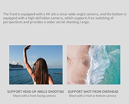 E88 Pro Drone with 4K Camera, WiFi FPV 1080P HD Dual Foldable RC Quadcopter Altitude Hold, Headless Mode, Visual Positioning, Auto Return Mobile App Control, Black, 7.83 x 7.17 x 2.87 inches from Dajunmei Decoration Materials Co