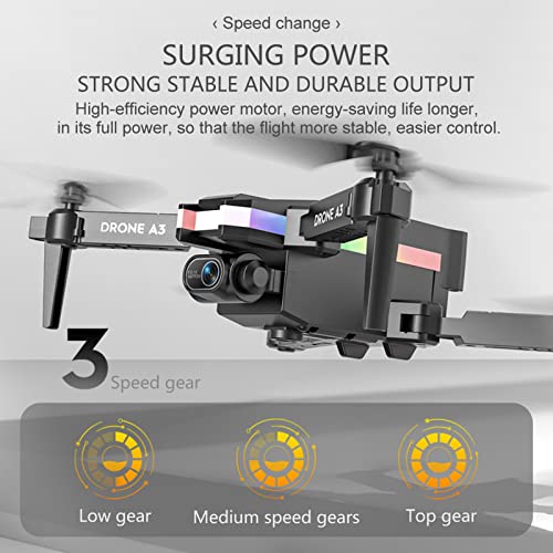 VALSEEL Drone with Dual 4K HD FPV Camera Remote Control Toys Birthday Gifts for Boys Girls with One Key Start Speed Adjustment Mini Drone Quadcopter by VALSEEL