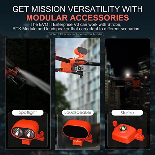 [Version 3] Autel Robotics EVO II Dual 640T Enterprise V3, 640*512@30 fps Thermal Imagingï¼0.8" RYYB CMOS 8K Sensor, 10+ Temperature Measurement Modes, F-ree Thermal Analysis Tool, 15KM HD Video Transmission, 42Mins Flight Time, 360Â° Obstacle Avoidance, EV