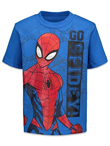 Marvel Spiderman Toddler Boys 4 Pack Graphic T-Shirts 5T by Bentex Group Inc.
