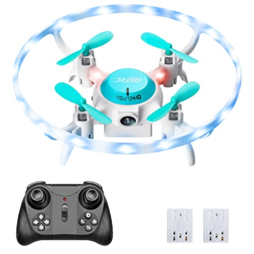 4DRC 4DV5 Mini Drone for Kids,Remote Control Drone for Beginners, LED Hobby RC Quadcopter with Blue&Green Light,360 Flips, Altitude Hold,Headless Mode,Easy to fly Kids Gifts Toys for Boys and Girls from 4DRC