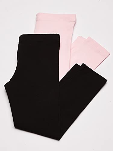 The Children's Place baby girls and Toddler Leggings 2-pack Pants, Black/Shell 2 Pack, 3T US by The Children's Place Children's Apparel