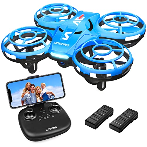 Mini Drone with Camera HD for Kids Adults, Infrared Sensor, Easy Control with APP and Remote Controller, 360Â°Flip, Trajectory Flight, Altitude Hold, Speed Adjustment, One Key Operation, RC Drone with 2 Batteries, Tech Gifts for Boys Girls from 