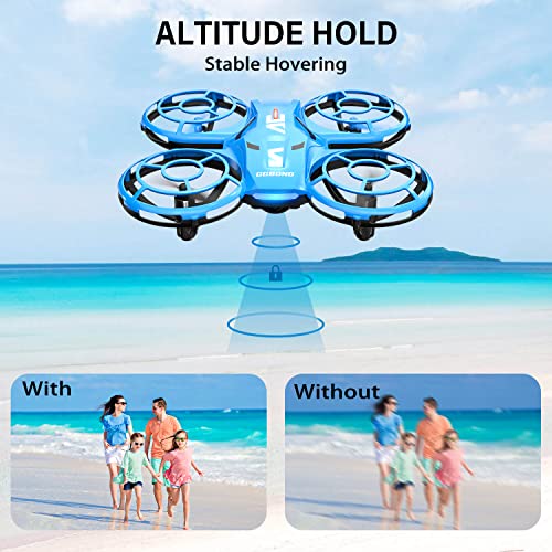 Mini Drone with Camera HD for Kids Adults, Infrared Sensor, Easy Control with APP and Remote Controller, 360Â°Flip, Trajectory Flight, Altitude Hold, Speed Adjustment, One Key Operation, RC Drone with 2 Batteries, Tech Gifts for Boys Girls from 