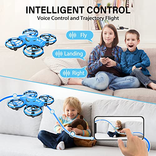 Mini Drone with Camera HD for Kids Adults, Infrared Sensor, Easy Control with APP and Remote Controller, 360Â°Flip, Trajectory Flight, Altitude Hold, Speed Adjustment, One Key Operation, RC Drone with 2 Batteries, Tech Gifts for Boys Girls from 