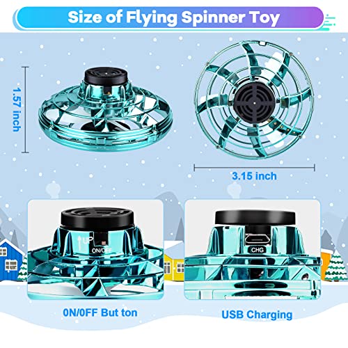 Hand Controlled Drone Flying Toy for Kids,Flying Spinner 360Â° Rotation Flying Ball Drones with LED Lights,Boomerang Ball for Indoor Outdoor Boys Girls Adults Birthday Christmas Party Gifts(Green) by ComfortneSS