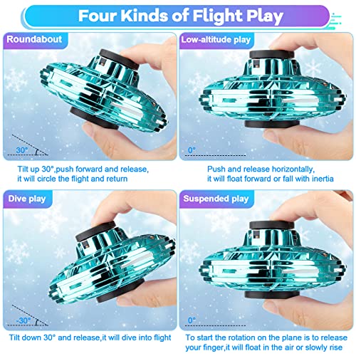 Hand Controlled Drone Flying Toy for Kids,Flying Spinner 360Â° Rotation Flying Ball Drones with LED Lights,Boomerang Ball for Indoor Outdoor Boys Girls Adults Birthday Christmas Party Gifts(Green) by ComfortneSS