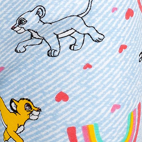 Disney Lion King Simba Toddler Girls Graphic T-Shirt and Leggings Outfit Set Tie Dye Pink / Blue 5T by 