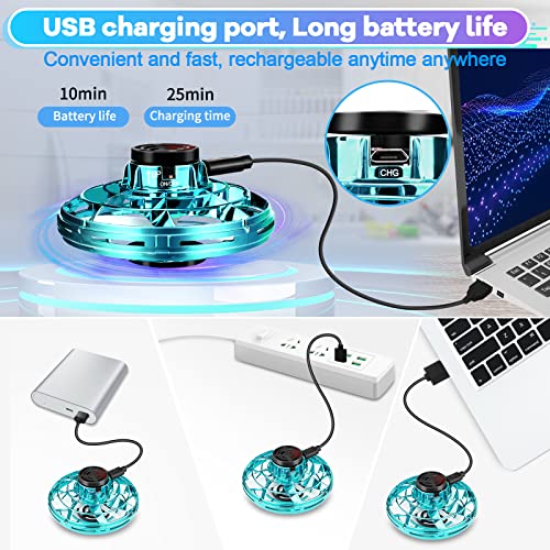 Hand Controlled Drone Flying Toy for Kids,Flying Spinner 360Â° Rotation Flying Ball Drones with LED Lights,Boomerang Ball for Indoor Outdoor Boys Girls Adults Birthday Christmas Party Gifts(Green) by ComfortneSS