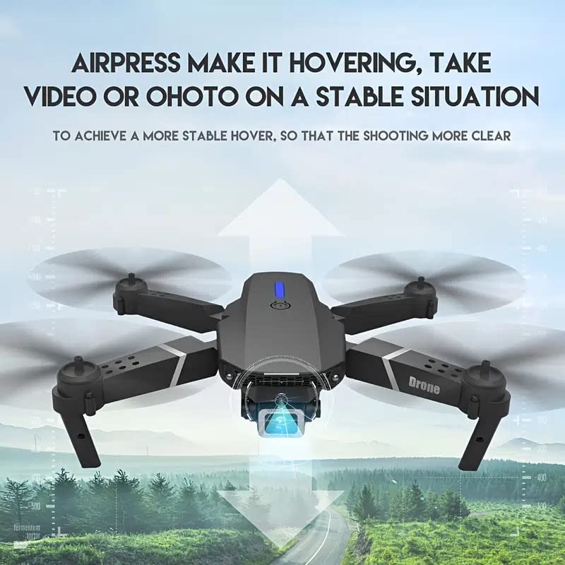 E88 RC Drone WIFI FPV Drone With 4K HD Dual Camera Height Hold RC Foldable Quadcopter Helicopter Dron Gift Toys With 3 Battery from Generic