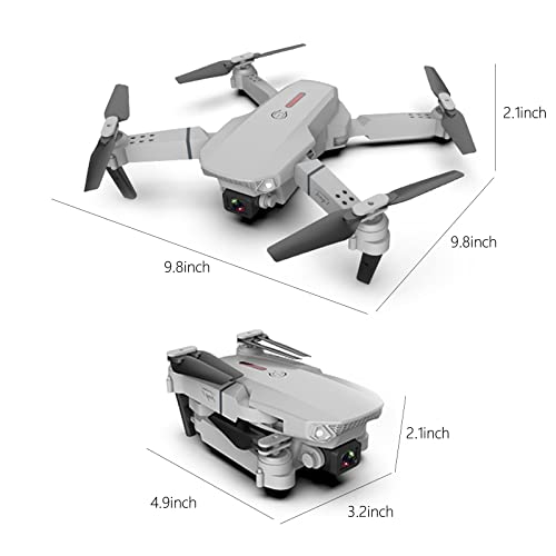 Foldable Drone with Dual 1080P HD FPV Camera,Remote Control Drones Toys with Altitude Hold Headless Mode One Key Start Speed Adjustment, Gifts for Kids Adults (White) from GBSELL