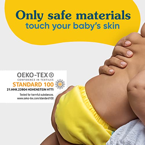 Charlie Banana Baby Washable and Reusable Cloth Diapers, 5 Soft Pocket Diapers and 5 Absorbent Inserts, One-Size, Tango Mango from Charlie Banana