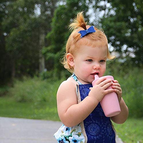 RE-PLAY 4pk - 10 oz. No Spill Sippy Cups for Baby, Toddler, and Child Feeding in Bright Pink, Blush, Grey and White | BPA Free | Made in USA from Eco Friendly Recycled Milk Jugs | Modern Blush+ by Re-Think It Inc.