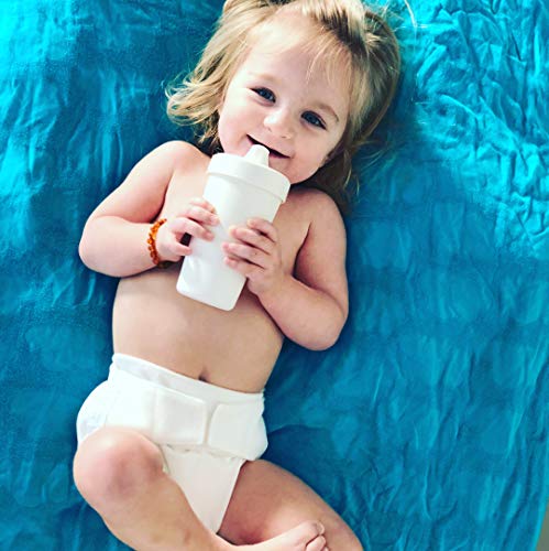 RE-PLAY 4pk - 10 oz. No Spill Sippy Cups for Baby, Toddler, and Child Feeding in Bright Pink, Blush, Grey and White | BPA Free | Made in USA from Eco Friendly Recycled Milk Jugs | Modern Blush+ by Re-Think It Inc.