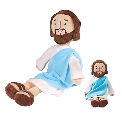 13inch Jesus Plush Toy My Friend Jesus Stuffed Doll Christ Religious Jesus Toys Jesus Doll Savior Plush Christian Classic Religious Savior Jesus Stuffed Plush Doll Toys (Blue) by LMTGLDT