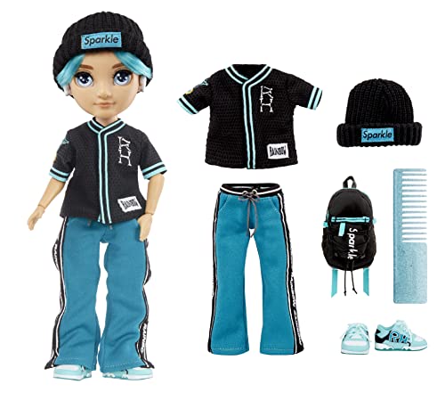 Rainbow High Jr High Series 2 River Kendall- 9" Teal Posable Fashion Doll with Designer Accessories and Open/Close Backpack. Great Toy Gift for Kids Ages 6-12 Years Old & Collectors by MGA Entertainment