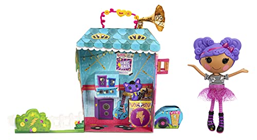 Lalaloopsy Doll- Storm E. Sky and Cool Cat, 13" Rocker Musician Doll with Purple Hair, Pink/Black Outfit & Accessories, Reusable House Playset- Gifts for Kids, Toys for Girls Ages 3 4 5+ to 103 Years from MGA Entertainment