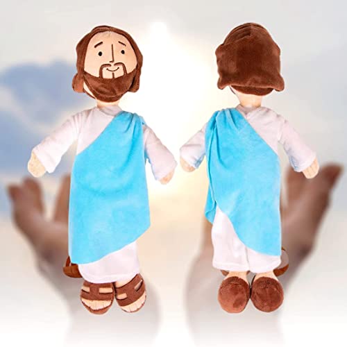 13inch Jesus Plush Toy My Friend Jesus Stuffed Doll Christ Religious Jesus Toys Jesus Doll Savior Plush Christian Classic Religious Savior Jesus Stuffed Plush Doll Toys (Blue) by LMTGLDT