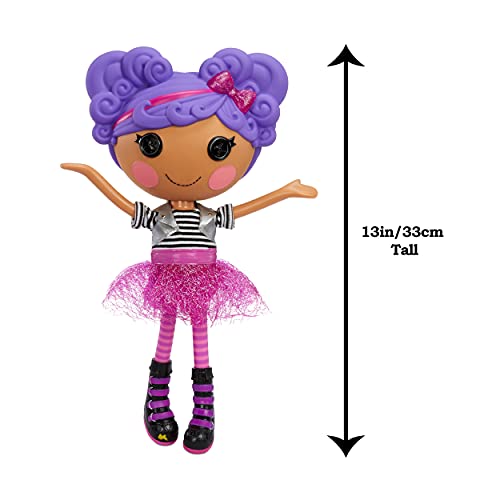 Lalaloopsy Doll- Storm E. Sky and Cool Cat, 13" Rocker Musician Doll with Purple Hair, Pink/Black Outfit & Accessories, Reusable House Playset- Gifts for Kids, Toys for Girls Ages 3 4 5+ to 103 Years from MGA Entertainment