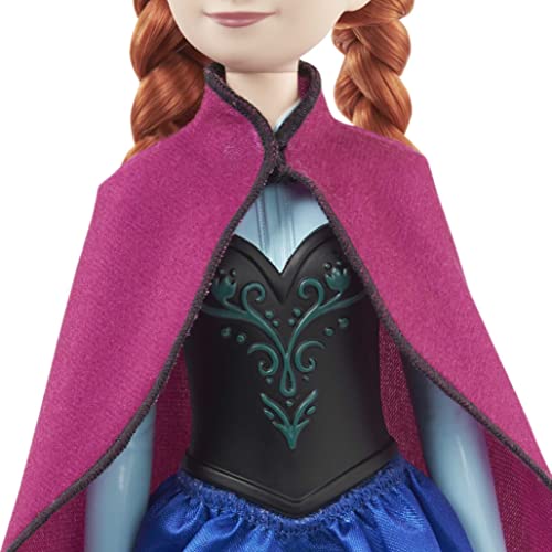 Disney Frozen Disney Princess Dolls, New for 2023, Anna Posable Fashion Doll with Signature Clothing and Accessories, Movie Toysâââ by Mattel