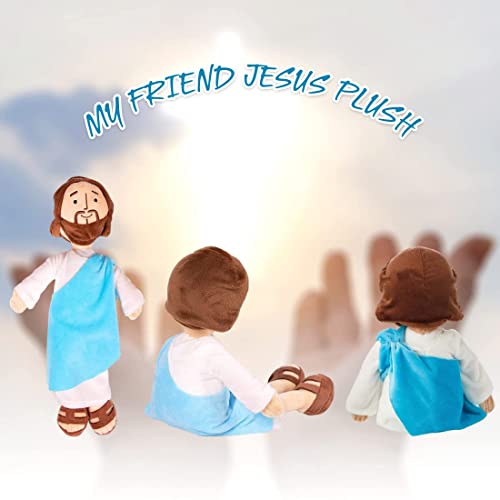 13inch Jesus Plush Toy My Friend Jesus Stuffed Doll Christ Religious Jesus Toys Jesus Doll Savior Plush Christian Classic Religious Savior Jesus Stuffed Plush Doll Toys (Blue) by LMTGLDT