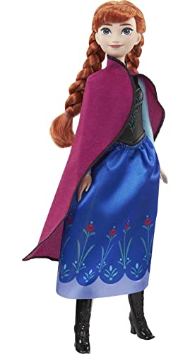 Disney Frozen Disney Princess Dolls, New for 2023, Anna Posable Fashion Doll with Signature Clothing and Accessories, Movie Toysâââ by Mattel