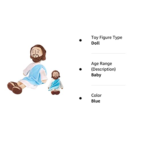 13inch Jesus Plush Toy My Friend Jesus Stuffed Doll Christ Religious Jesus Toys Jesus Doll Savior Plush Christian Classic Religious Savior Jesus Stuffed Plush Doll Toys (Blue) by LMTGLDT
