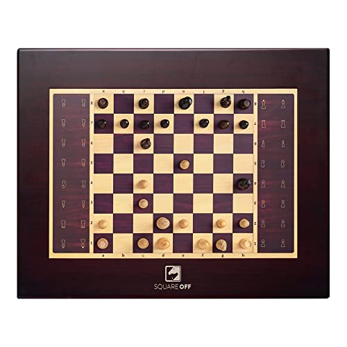 Square Off Grand Kingdom Set - World's Smartest Electronic Chess Board | Automated Chess Board for Adults & Kids | Magnetic Wooden Chess Sets with Self Moving Pieces from Square Off