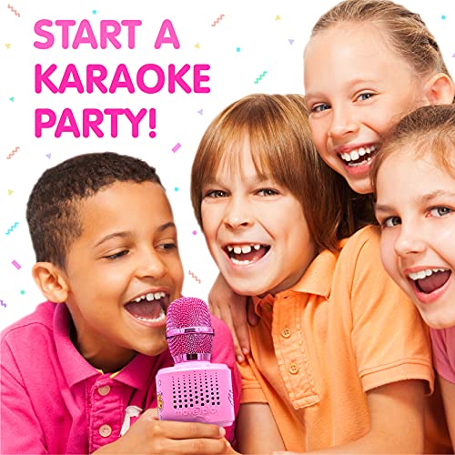 Move2Play Bluetooth & 30 Famous Songs Kids Karaoke Microphone, Gift for Girls Age 4 5 6 7 8 Years Olds by Move2Play