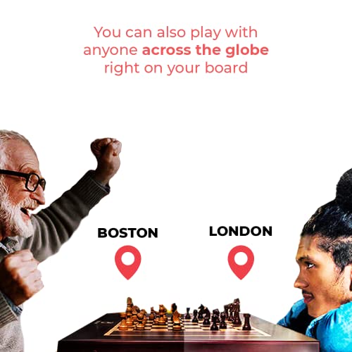 Square Off Grand Kingdom Set - World's Smartest Electronic Chess Board | Automated Chess Board for Adults & Kids | Magnetic Wooden Chess Sets with Self Moving Pieces from Square Off