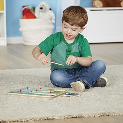 Melissa & Doug Zoo Animals Sound Puzzle - Wooden Peg Puzzle With Sound Effects (8 pcs) by Melissa & Doug