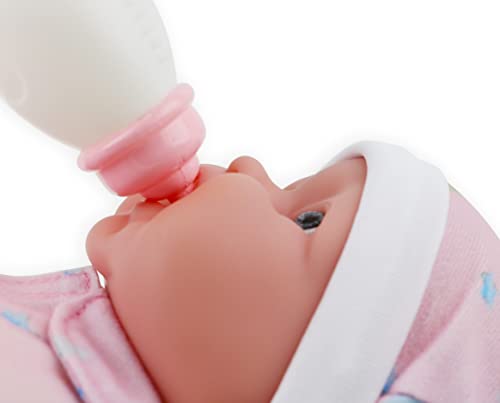 Twins 13" Realistic Soft Body Baby Dolls | JC Toys - Berenguer Boutique | Twins Gift Set with Removable Outfits and Accessories | Pink and Blue | Caucasian | Ages 2+ by JC Toys Group, Inc.