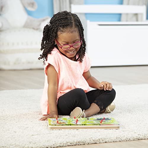 Melissa & Doug Zoo Animals Sound Puzzle - Wooden Peg Puzzle With Sound Effects (8 pcs) by Melissa & Doug