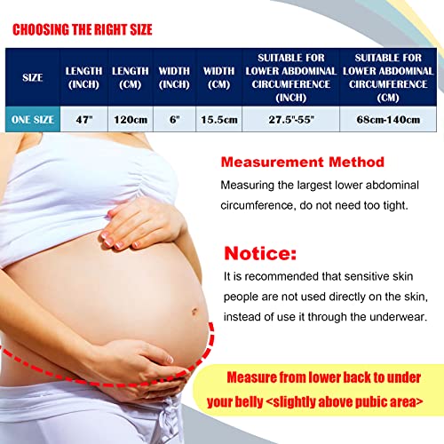 Pregnancy Belly Support Band Maternity Belt Belly Band for Pregnancy Adjustable Maternity Support Belt for Abdomen, Pelvic, Waist, & Back Pain (One Size, Z-Black) by ChongErfei