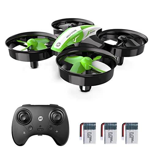 Holy Stone Kid Toys Mini RC Drone for Beginners Adults, Indoor Outdoor Quadcopter Plane for Boys Girls with Auto Hover, 3D Flip, 3 Batteries & Headless Mode, Xmas Toddler Gift, Green from Holy Stone
