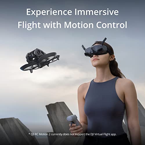 DJI Avata Explorer Combo - First-Person View Drone with Camera, UAV Quadcopter with 4K Stabilized Video, Super-Wide 155Â° FOV, Emergency Brake and Hover, Includes New RC Motion 2 and Goggles Integra from DJI